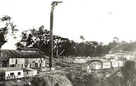 Glenbrook deviation - showing power house and workshops, c1912. Digital ID 17420_a014_a014000725